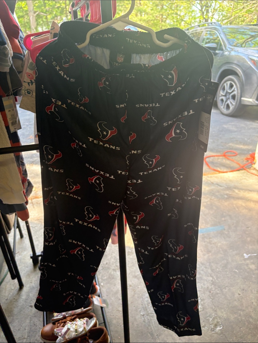 Nwt NFL Houston Texans Kids Black Logo polyester pajama pants